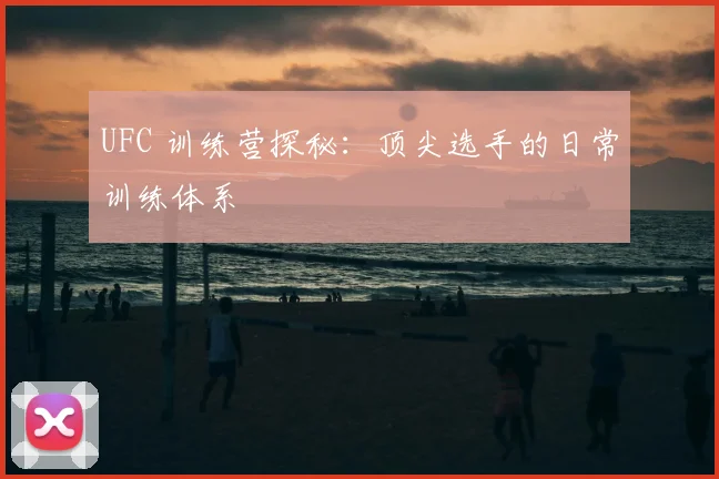 UFC 训练营探秘：顶尖选手的日常训练体系